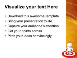 Marketing concepts powerpoint templates man target business ppt