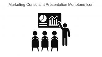 Marketing Consultant Presentation Monotone Icon In Powerpoint Pptx Png And Editable Eps Format