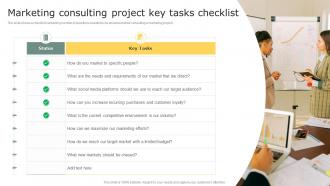 Marketing Consulting Project Key Tasks Checklist