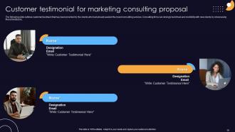 Marketing Consulting Proposal Powerpoint Presentation Slides Unique Good