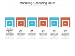 Marketing consulting rates ppt powerpoint presentation ideas files cpb