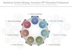 Marketing content strategy illustration ppt examples professional