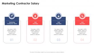 Marketing Contractor Salary In Powerpoint And Google Slides Cpb