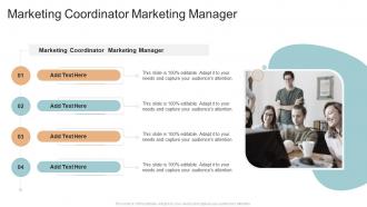 Marketing Coordinator Marketing Manager In Powerpoint And Google Slides Cpb