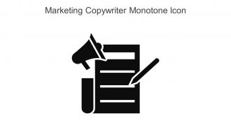 Marketing Copywriter Monotone Icon In Powerpoint Pptx Png And Editable Eps Format