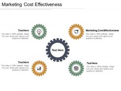 Marketing cost effectiveness ppt powerpoint presentation show examples cpb