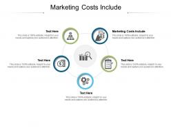 Marketing costs include ppt powerpoint presentation visual aids slides cpb