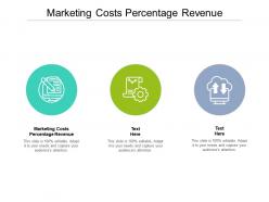 Marketing costs percentage revenue ppt powerpoint presentation model gridlines cpb