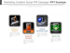 Marketing creative social pr campaign ppt example