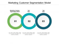Marketing customer segmentation model ppt powerpoint presentation inspiration ideas cpb
