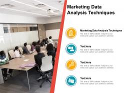 Marketing data analysis techniques ppt powerpoint presentation example cpb