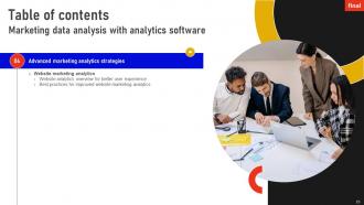Marketing Data Analysis With Analytics Software MKT CD V Attractive Images