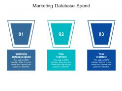 Marketing database spend ppt powerpoint presentation show slide cpb