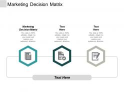 Marketing decision matrix ppt powerpoint presentation professional files cpb