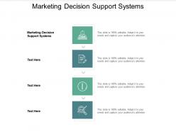 Marketing decision support systems ppt powerpoint presentation ideas graphics cpb