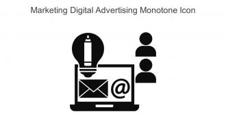 Marketing Digital Advertising Monotone Icon In Powerpoint Pptx Png And Editable Eps Format