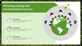 Marketing Ecology And Environmental Forces Icon
