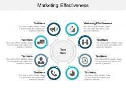 Marketing effectiveness ppt powerpoint presentation gallery icon cpb