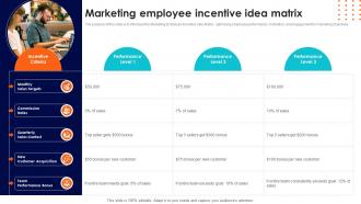 Marketing Employee Incentive Idea Matrix