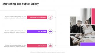 Marketing Executive Salary In Powerpoint And Google Slides Cpb
