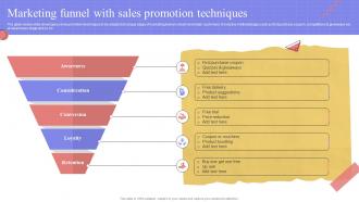 Marketing Funnel With Sales Promotion Techniques