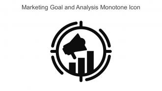 Marketing Goal And Analysis Monotone Icon In Powerpoint Pptx Png And Editable Eps Format