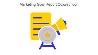 Marketing Goal Report Colored Icon In Powerpoint Pptx Png And Editable Eps Format