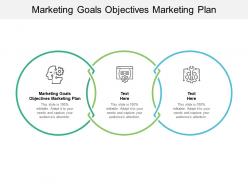 Marketing goals objectives marketing plan ppt powerpoint presentation infographic template cpb
