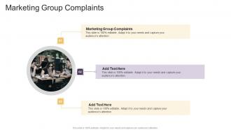 Marketing Group Complaints In Powerpoint And Google Slides Cpb