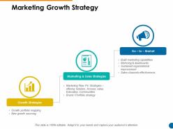 Marketing growth strategy marketing and sales ppt powerpoint presentation slide