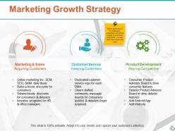 Marketing growth strategy ppt show infographic template