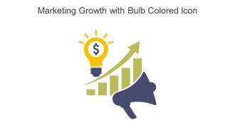 Marketing Growth With Bulb Colored Icon In Powerpoint Pptx Png And Editable Eps Format