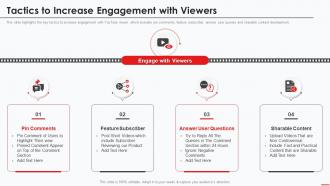 Marketing Guide To Promote Products Youtube Channel Tactics To Increase Engagement Viewers