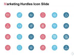 Marketing hurdles icon slide target k62 ppt powerpoint presentation show
