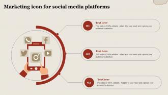 Marketing Icon For Social Media Platforms