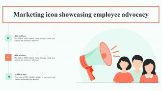 Marketing Icon Showcasing Employee Advocacy