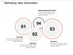 Marketing idea generation ppt powerpoint presentation model show cpb