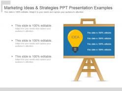 Marketing ideas and strategies ppt presentation examples