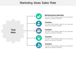Marketing ideas sales rate ppt powerpoint presentation styles model cpb