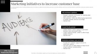 Marketing Initiatives To Increase Customer Base