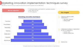 Marketing Innovation Implementation Techniques Survey