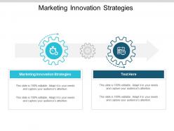 Marketing innovation strategies ppt powerpoint presentation inspiration design ideas cpb