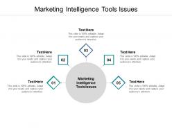 Marketing intelligence tools issues ppt powerpoint presentation ideas templates cpb