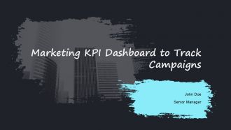 Marketing KPI Dashboard To Track Campaigns PPT Graphics AT Marketing KPI Dashboard To Track Campaigns PPT Graphics AT