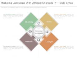 Marketing landscape with different channels ppt slide styles