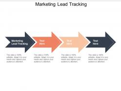 Marketing lead tracking ppt powerpoint presentation gallery portfolio cpb