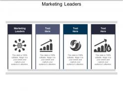 Marketing leaders ppt powerpoint presentation ideas brochure cpb