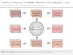 Marketing Management Framework Powerpoint Slide Background Image