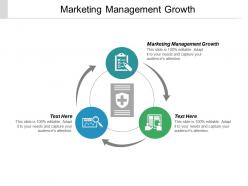 Marketing management growth ppt powerpoint presentation icon example introduction cpb