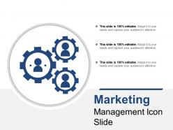 Marketing management icon slide